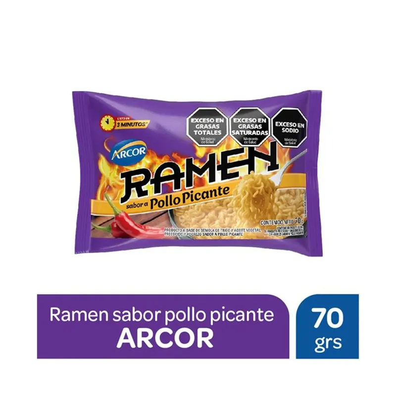 Ramen Arcor pollo picante